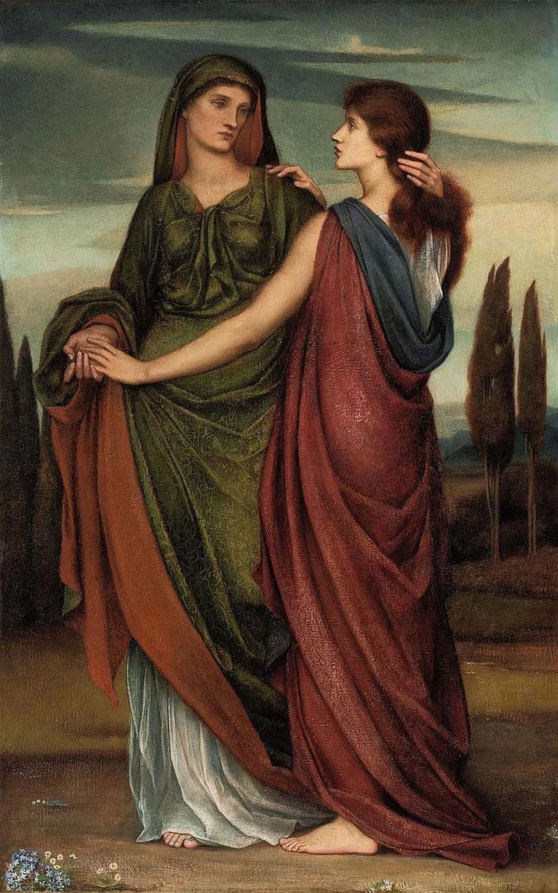 Evelyn de Morgan - Naomi e Ruth, 1887